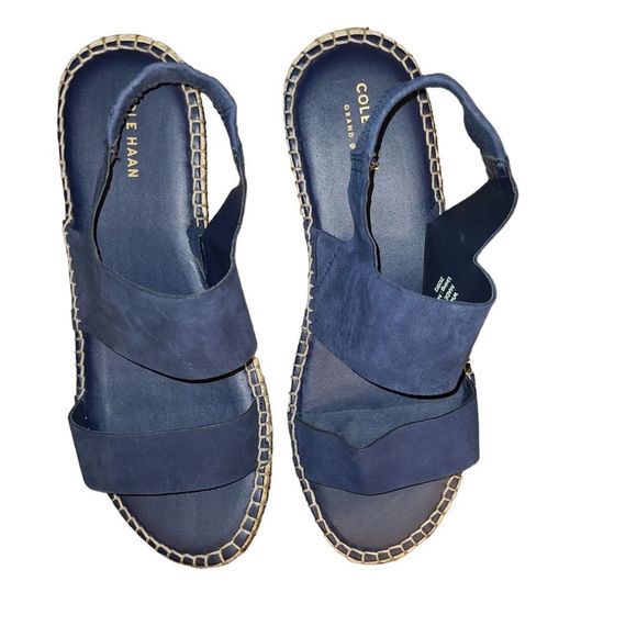 Cole Haan Shoes - Cole Haan  Marine Classic Blue Espadrille sandals size 9 style w14656